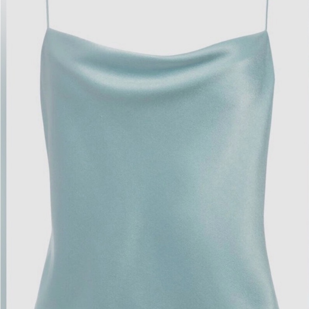 Alice + Olivia Satin Cami Top - Light Blue